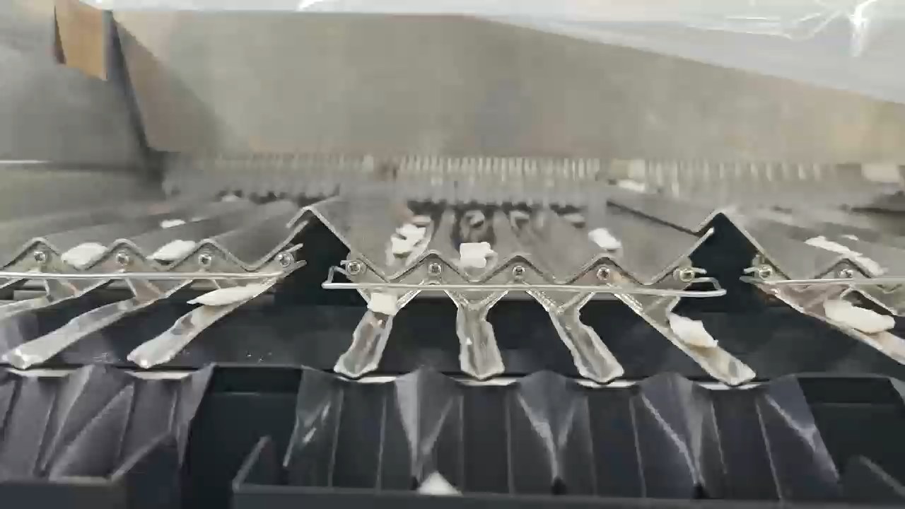 Close-up view of factory machinery